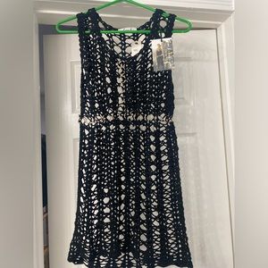 Black Crochet Dress